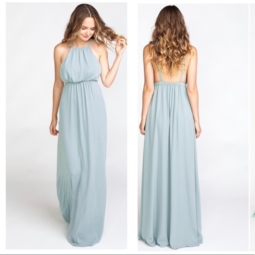 Show Me Your MuMu Light Blue Backless Dress